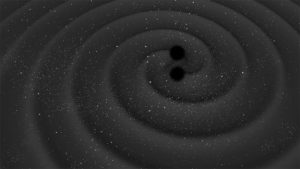 The merging of two black holes produces a ripple in the fabric of spacetime known as a gravitational wave. Source: ESA - C. Carreau